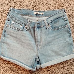 Denim shorts